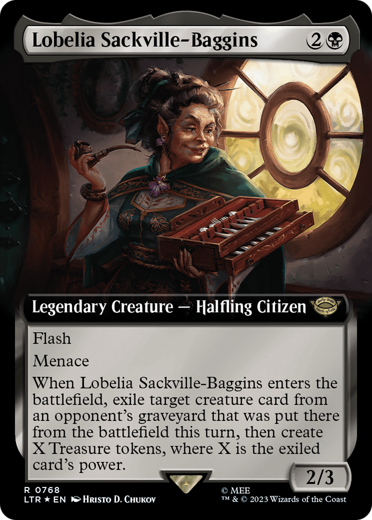 Lobelia Sackville-Baggins (Extended Art) (Surge Foil) [The Lord of the Rings: Tales of Middle-Earth] | Devastation Store