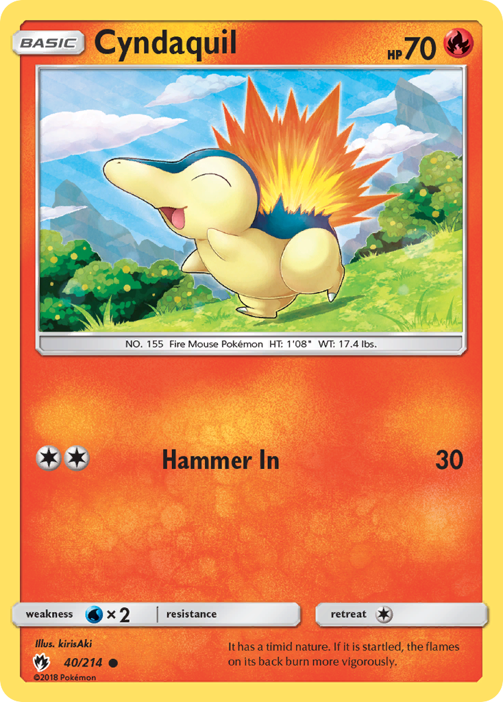 Cyndaquil (40/214) [Sun & Moon: Lost Thunder] | Devastation Store