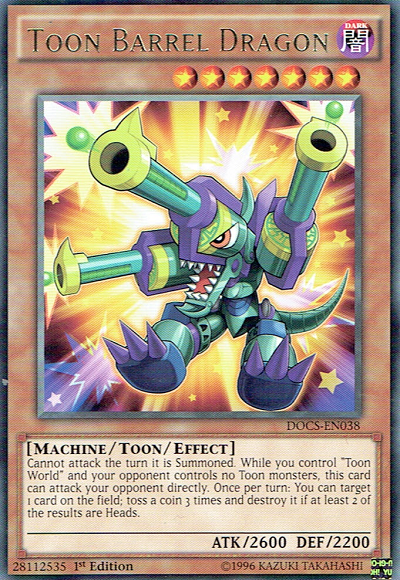 Toon Barrel Dragon [DOCS-EN038] Rare | Devastation Store