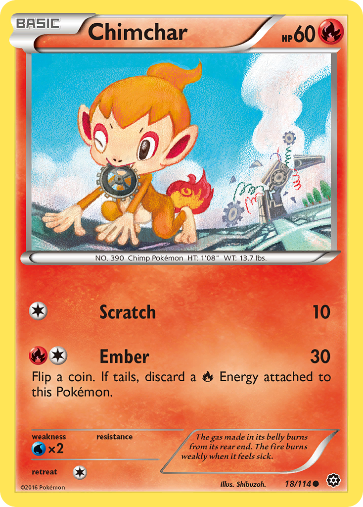 Chimchar (18/114) [XY: Steam Siege] | Devastation Store