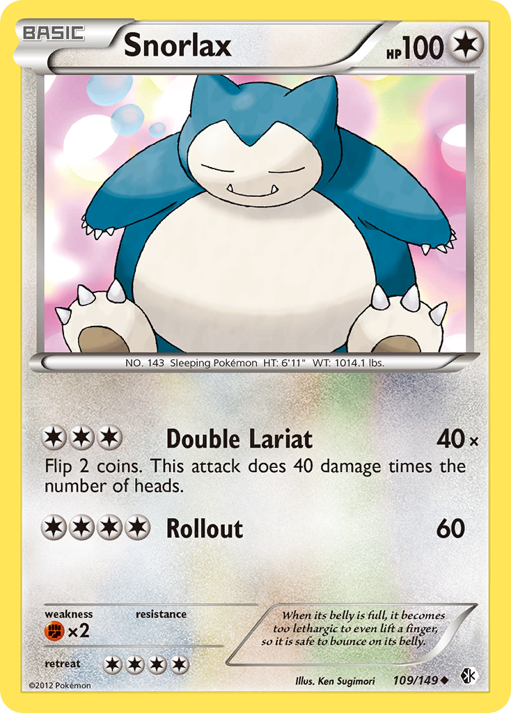 Snorlax (109/149) [Black & White: Boundaries Crossed] | Devastation Store