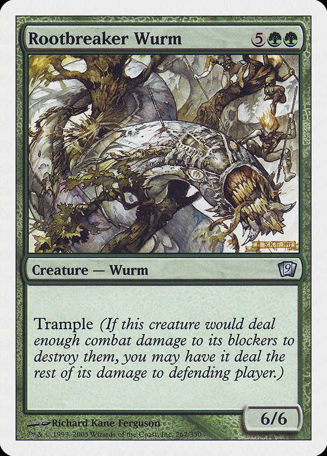 Rootbreaker Wurm [Ninth Edition] | Devastation Store