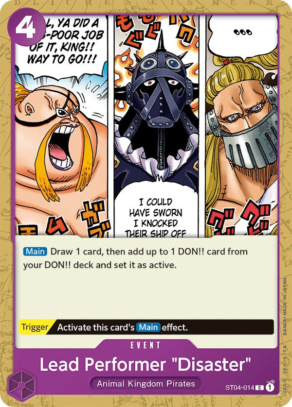 Lead Performer "Disaster" [Starter Deck: Animal Kingdom Pirates] | Devastation Store