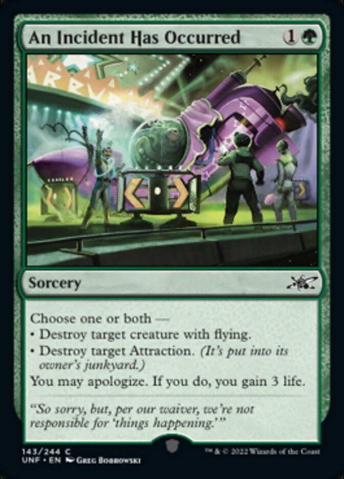 An Incident Has Occurred [Unfinity] | Devastation Store