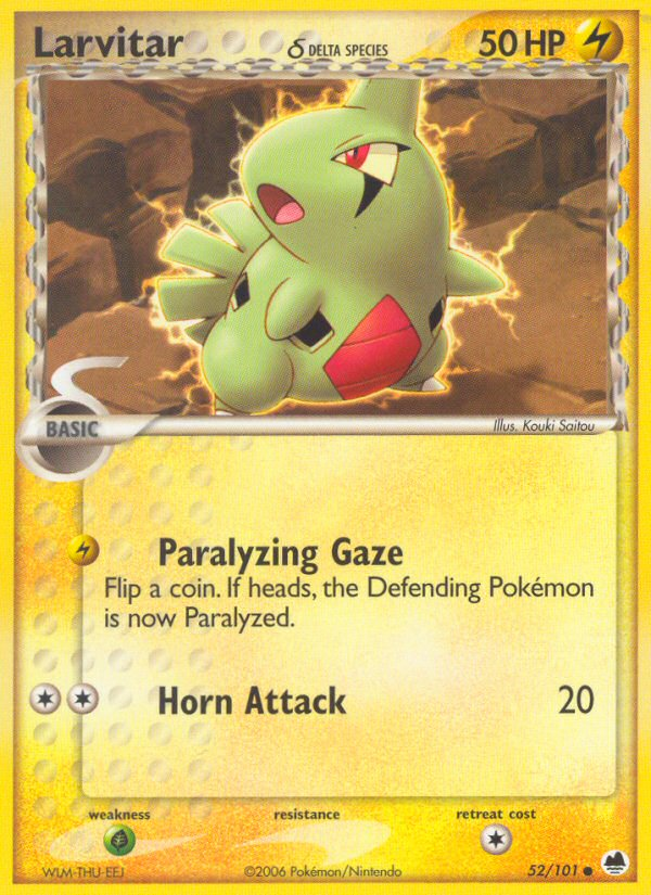 Larvitar (52/101) (Delta Species) [EX: Dragon Frontiers] | Devastation Store