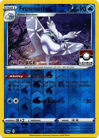 Frosmoth (064/202) (League Promo 4th Place) [Sword & Shield: Base Set] | Devastation Store