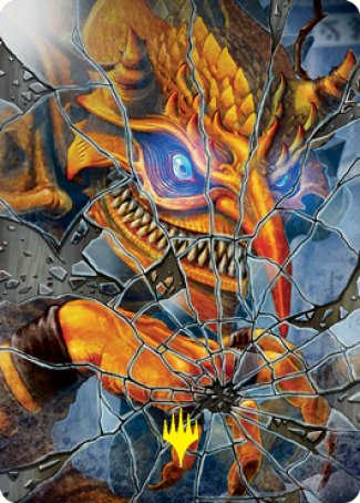 Reflection of Kiki-Jiki Art Card (Gold-Stamped Signature) [Kamigawa: Neon Dynasty Art Series] | Devastation Store