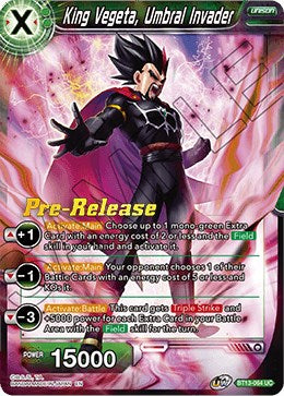 King Vegeta, Umbral Invader (BT13-064) [Supreme Rivalry Prerelease Promos] | Devastation Store
