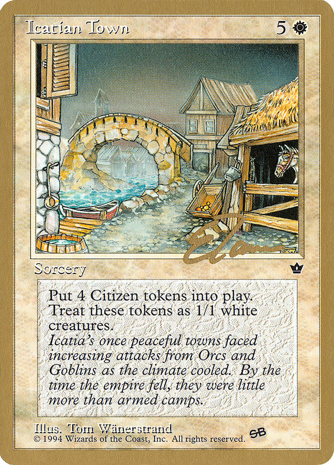 Icatian Town (Eric Tam) (SB) [Pro Tour Collector Set] | Devastation Store
