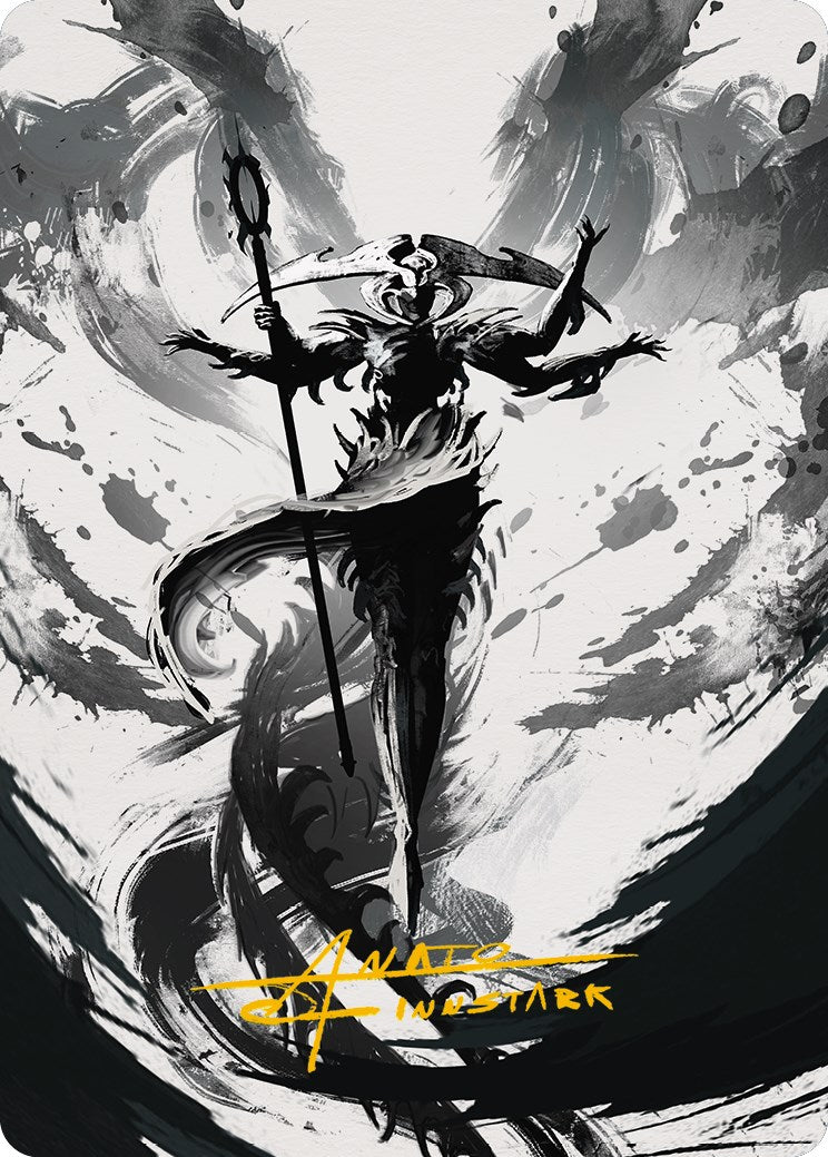 Atraxa, Grand Unifier 2 Art Card (Gold-Stamped Signature) [Phyrexia: All Will Be One Art Series] | Devastation Store