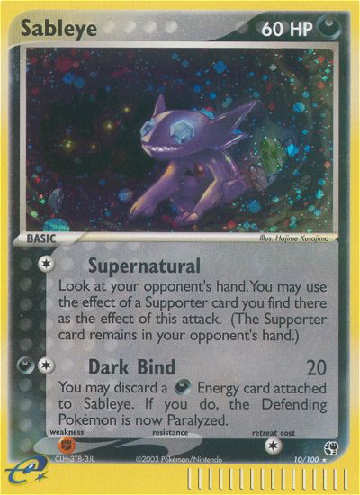 Sableye (10/100) [EX: Sandstorm] | Devastation Store