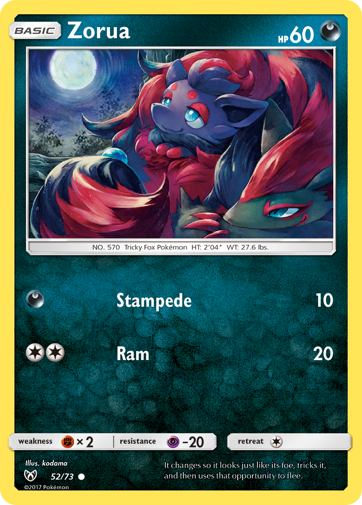 Zorua (52/73) [Sun & Moon: Shining Legends] | Devastation Store