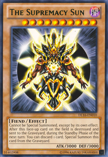 The Supremacy Sun (Green) [DL16-EN010] Rare | Devastation Store