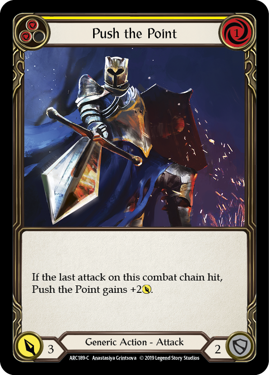 Push the Point (Yellow) [ARC189-C] 1st Edition Normal - Devastation Store | Devastation Store