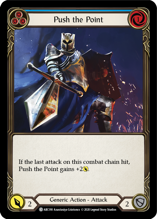 Push the Point (Blue) [ARC190] Unlimited Edition Rainbow Foil - Devastation Store | Devastation Store