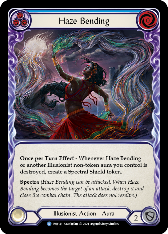 Haze Bending (Blue) [EVR141] (Everfest)  1st Edition Rainbow Foil | Devastation Store