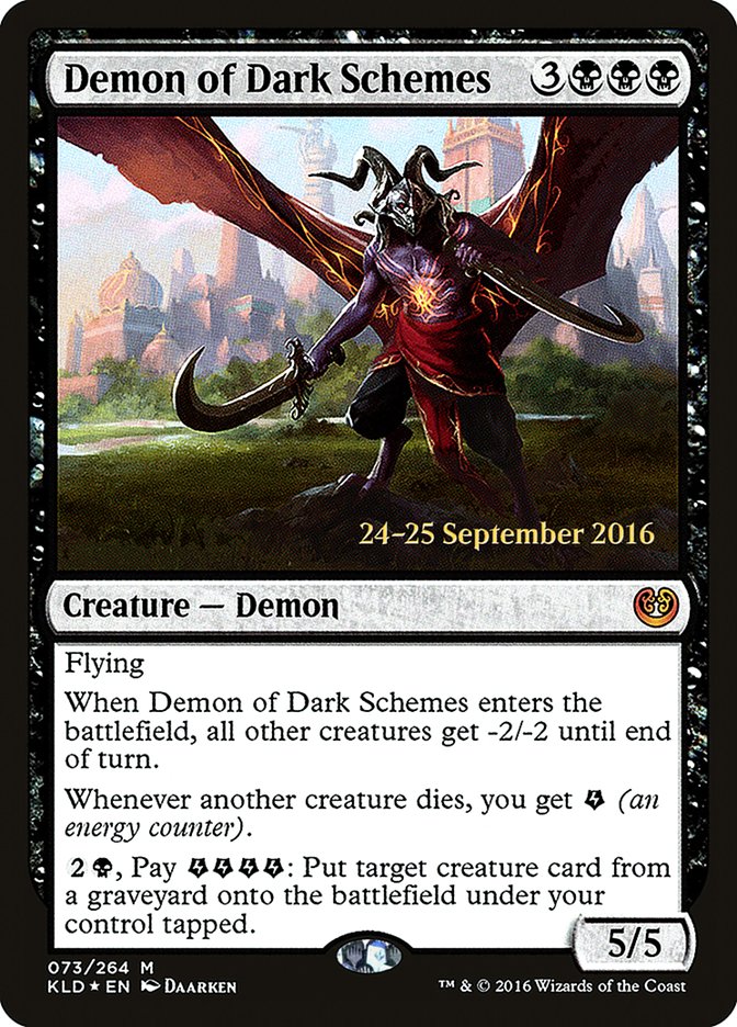 Demon of Dark Schemes  [Kaladesh Prerelease Promos] | Devastation Store