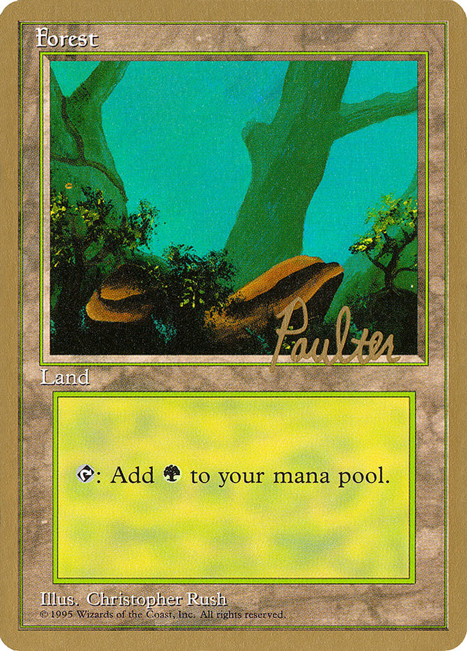 Forest (pp378) (Preston Poulter) [Pro Tour Collector Set] | Devastation Store