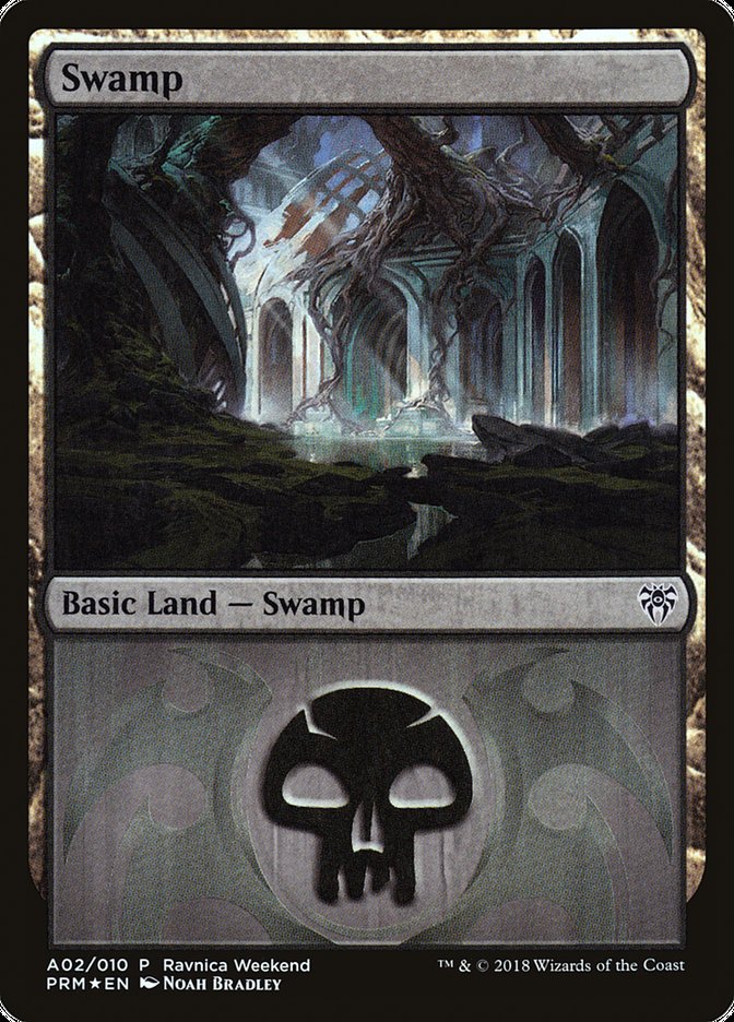 Swamp (A02) [Guilds of Ravnica Ravnica Weekend] | Devastation Store