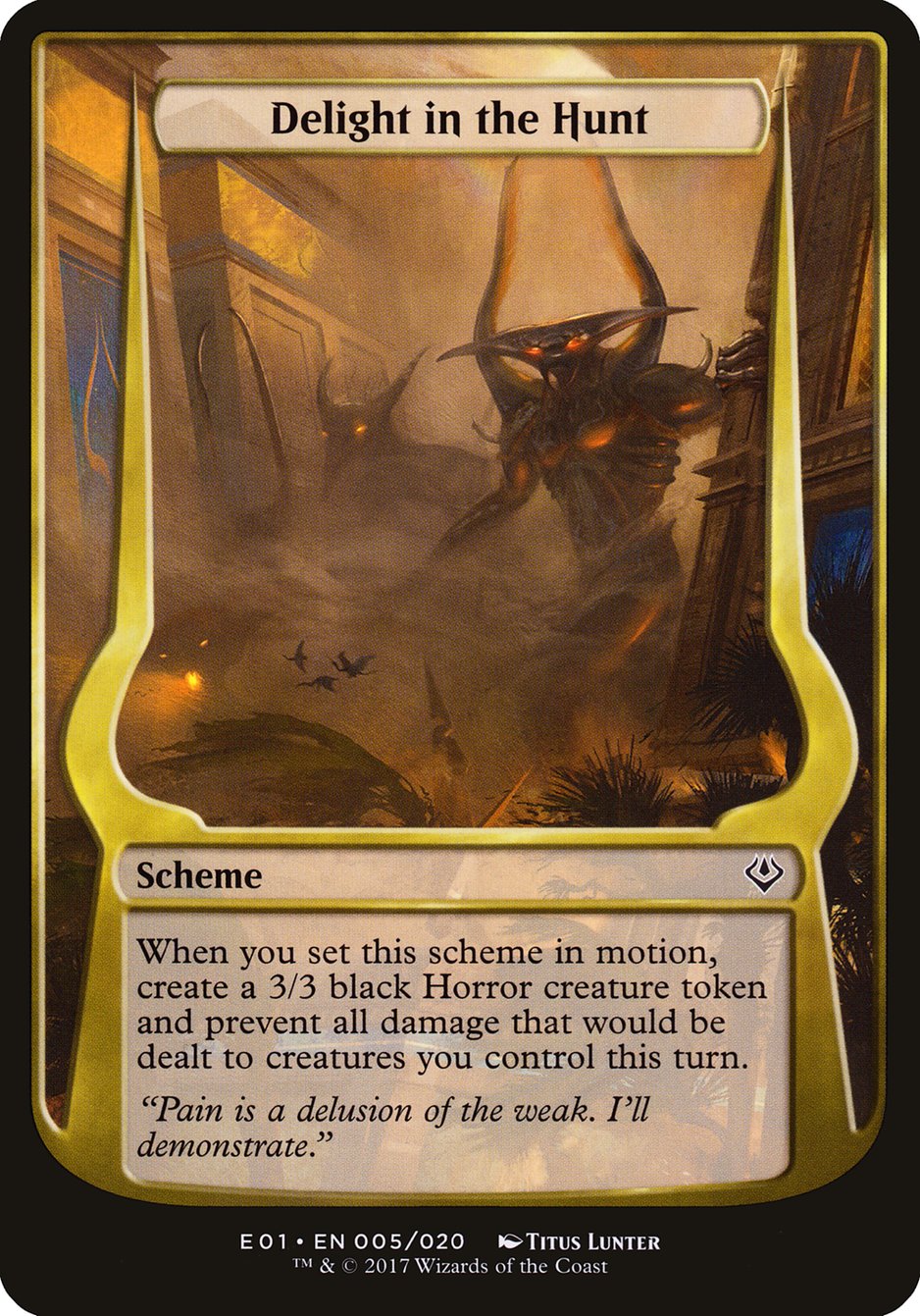 Delight in the Hunt (Schemes) [Archenemy: Nicol Bolas Schemes] | Devastation Store