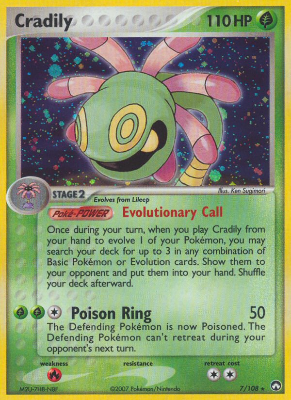 Cradily (7/108) [EX: Power Keepers] | Devastation Store