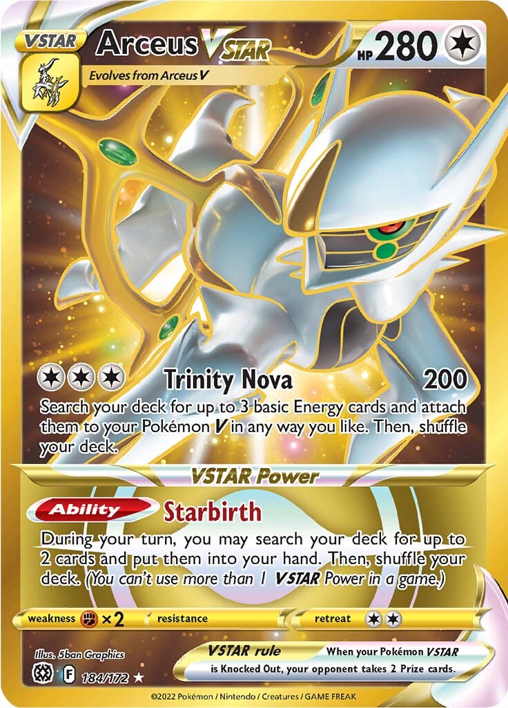 Arceus VSTAR (184/172) [Sword & Shield: Brilliant Stars] | Devastation Store