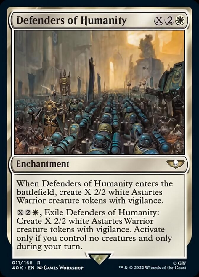 Defenders of Humanity (Surge Foil) [Universes Beyond: Warhammer 40,000] | Devastation Store