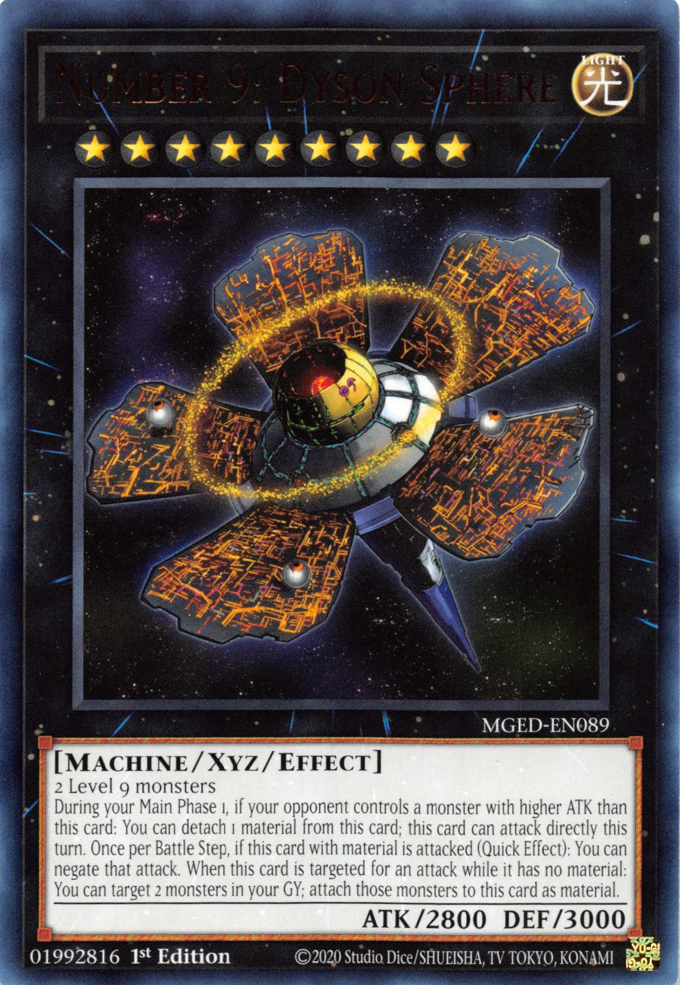 Number 9: Dyson Sphere [MGED-EN089] Rare | Devastation Store