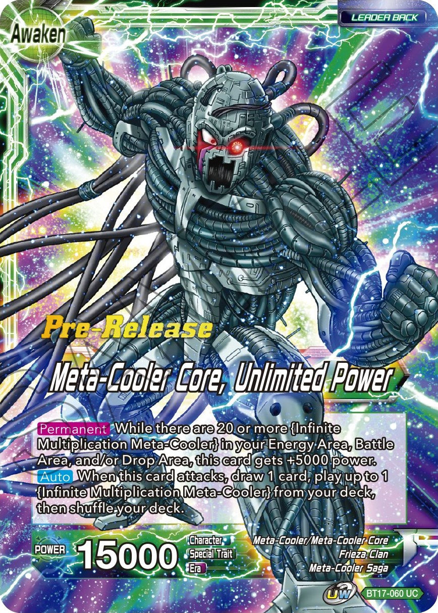 Meta-Cooler // Meta-Cooler Core, Unlimited Power (BT17-060) [Ultimate Squad Prerelease Promos] | Devastation Store