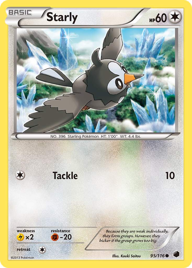 Starly (95/116) [Black & White: Plasma Freeze] | Devastation Store