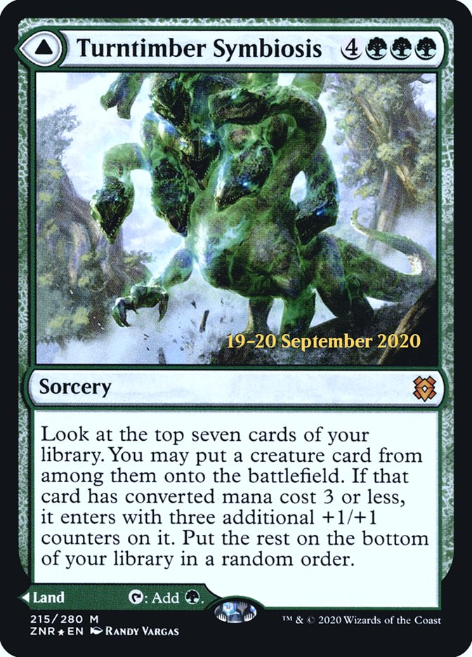 Turntimber Symbiosis // Turntimber, Serpentine Wood [Zendikar Rising Prerelease Promos] | Devastation Store