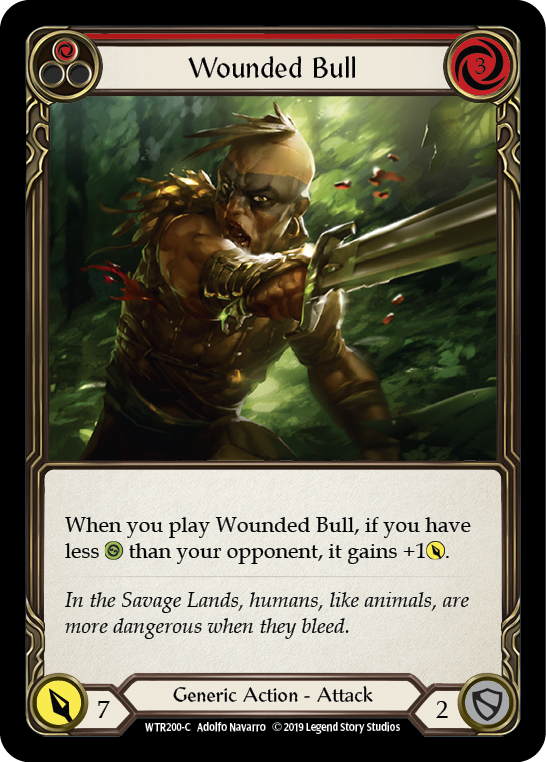 Wounded Bull (Red) [WTR200-C] Alpha Print Normal - Devastation Store | Devastation Store