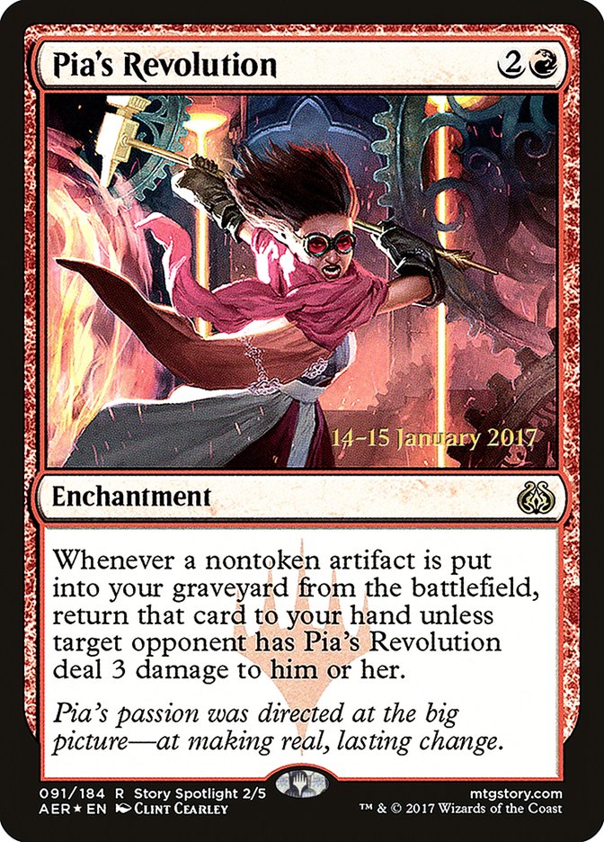 Pia's Revolution  [Aether Revolt Prerelease Promos] | Devastation Store