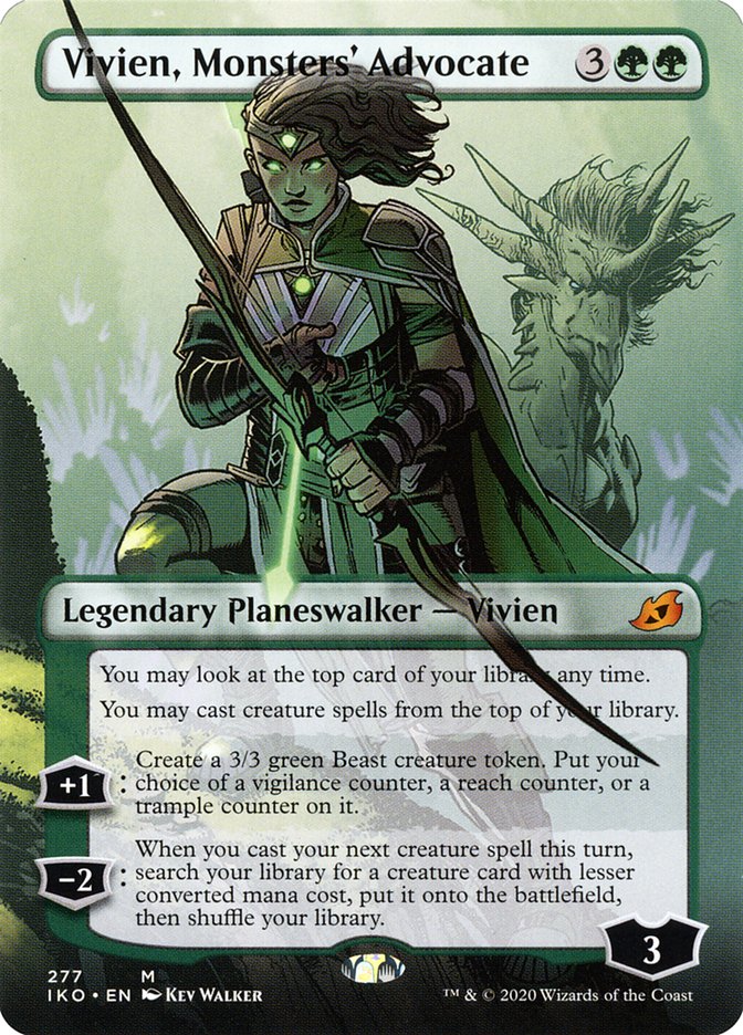 Vivien, Monsters' Advocate (Borderless) [Ikoria: Lair of Behemoths] | Devastation Store