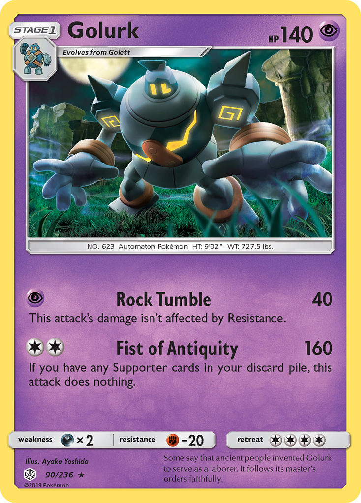 Golurk (90/236) [Sun & Moon: Cosmic Eclipse] | Devastation Store