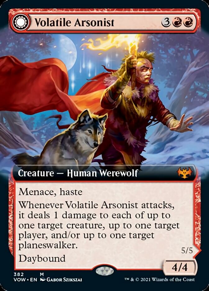 Volatile Arsonist // Dire-Strain Anarchist (Extended) [Innistrad: Crimson Vow] | Devastation Store
