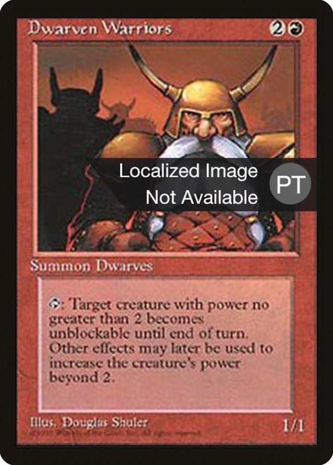 Dwarven Warriors [Fourth Edition (Foreign Black Border)] | Devastation Store