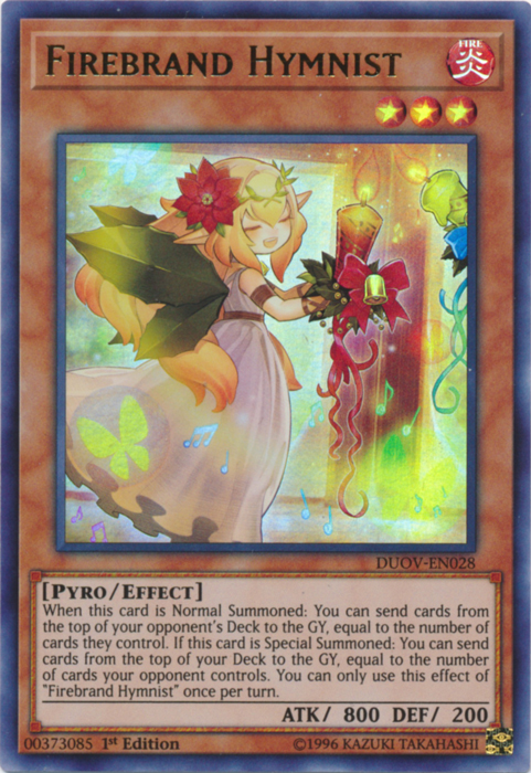 Firebrand Hymnist [DUOV-EN028] Ultra Rare | Devastation Store