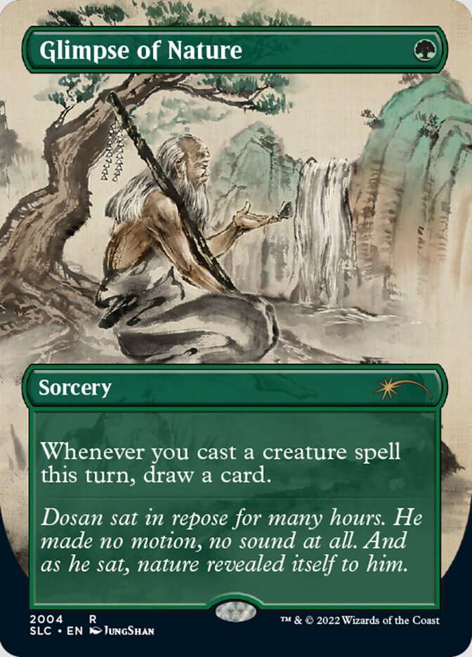 Glimpse of Nature (Borderless) [Secret Lair 30th Anniversary Countdown Kit] | Devastation Store