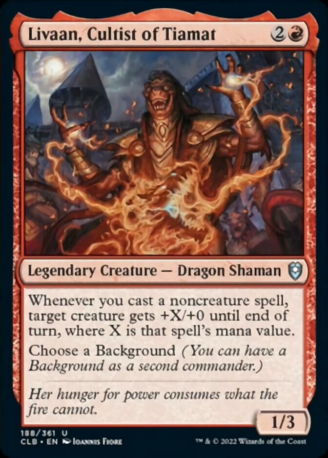 Livaan, Cultist of Tiamat [Commander Legends: Battle for Baldur's Gate] | Devastation Store
