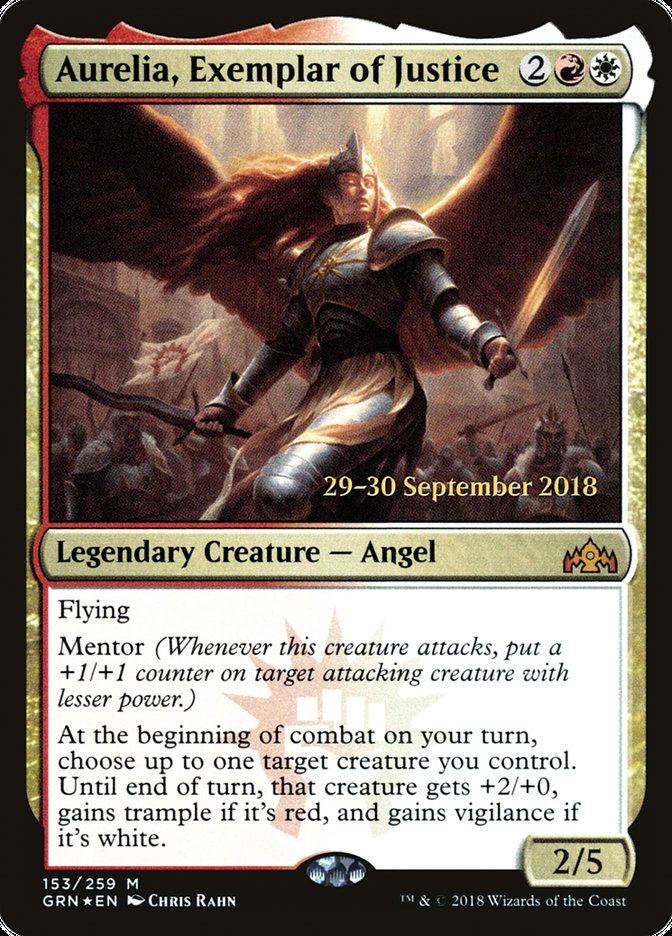 Aurelia, Exemplar of Justice [Guilds of Ravnica Prerelease Promos] | Devastation Store