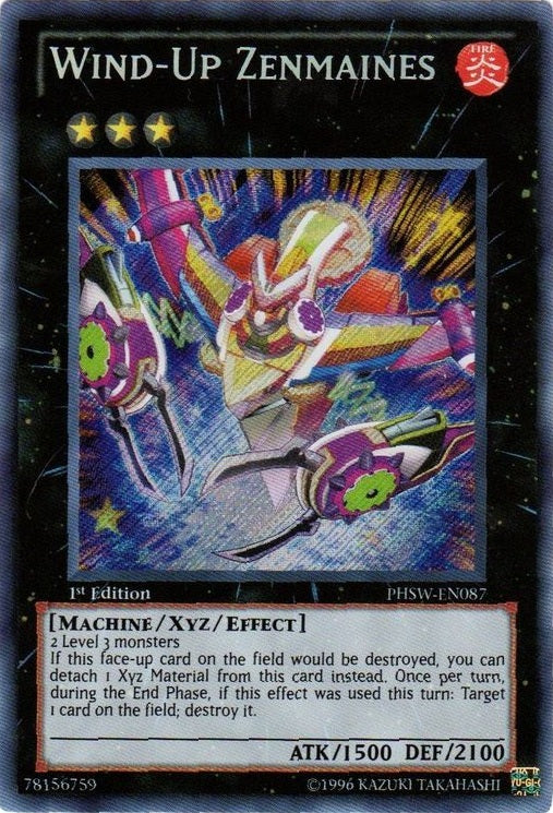 Wind-Up Zenmaines [PHSW-EN087] Secret Rare | Devastation Store