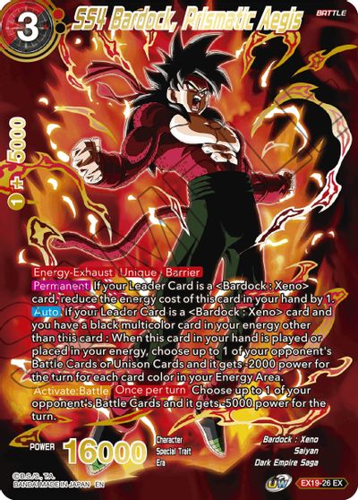 SS4 Bardock, Prismatic Aegis [EX19-26] | Devastation Store