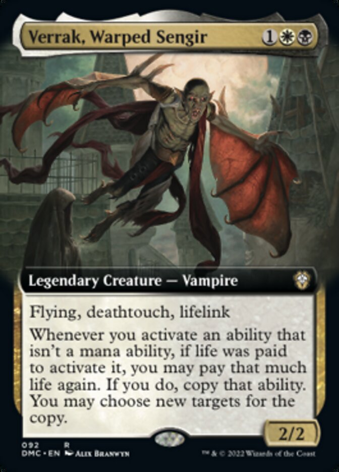 Verrak, Warped Sengir (Extended Art) [Dominaria United Commander] | Devastation Store