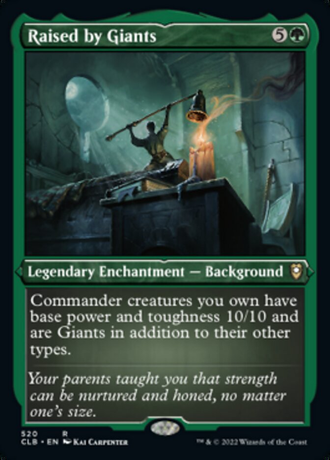 Raised by Giants (Foil Etched) [Commander Legends: Battle for Baldur's Gate] | Devastation Store