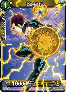 Vegeta (BT14-102) (BT14-102) [Cross Spirits] | Devastation Store