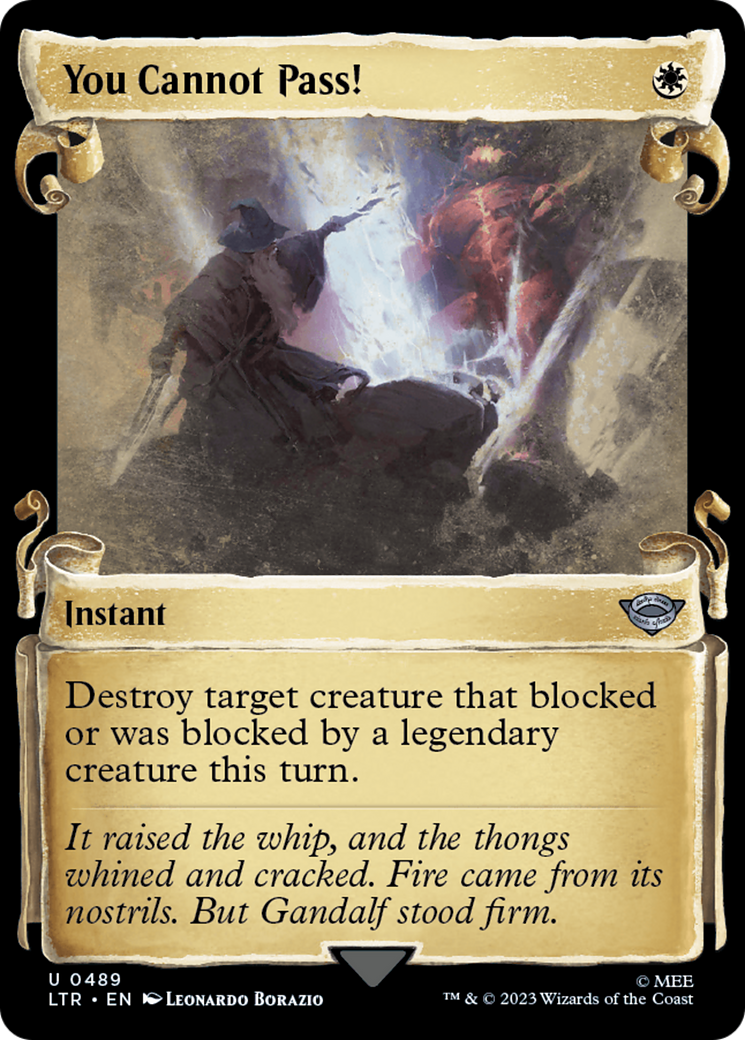 You Cannot Pass! [The Lord of the Rings: Tales of Middle-Earth Showcase Scrolls] | Devastation Store