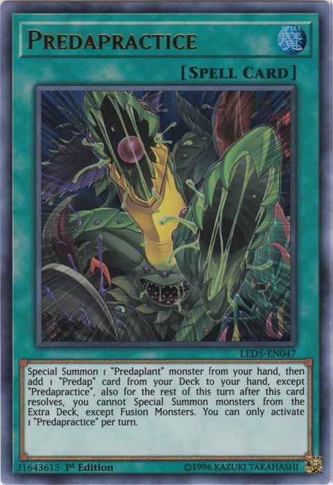 Predapractice [LED5-EN047] Ultra Rare | Devastation Store