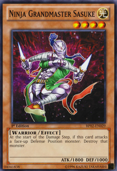 Ninja Grandmaster Sasuke [BP02-EN029] Mosaic Rare | Devastation Store