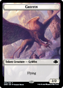 Goblin // Griffin Double-Sided Token [Dominaria Remastered Tokens] | Devastation Store